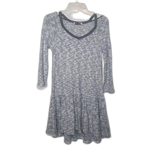 Saturday Sunday Anthropologie Anka Drop Wiast Textured Knit Mini Dress Size XS - Picture 3 of 6